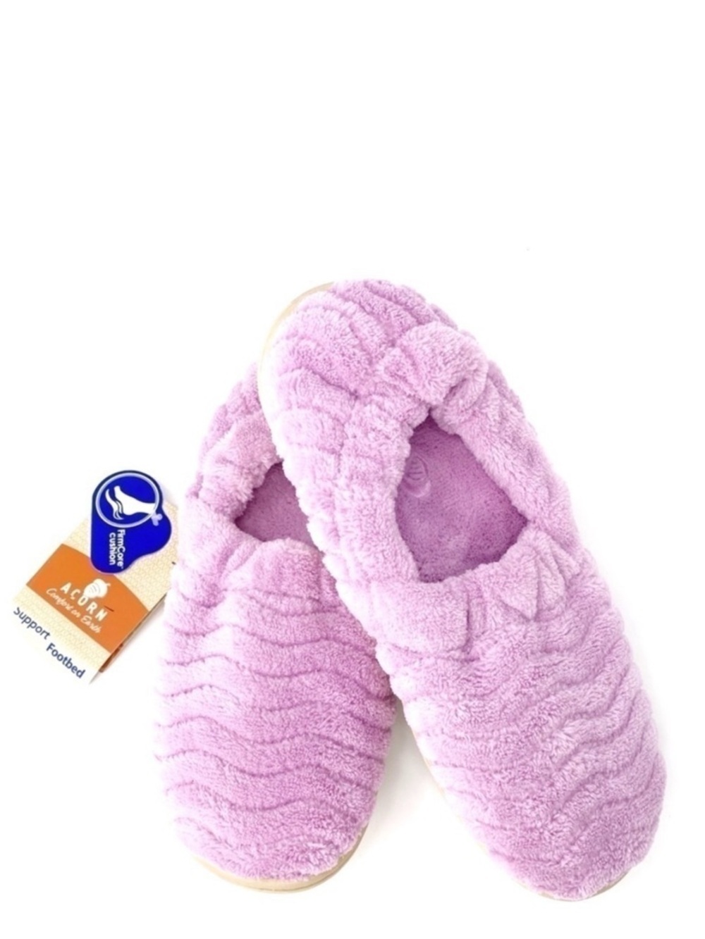 Acorn Slippers Spa Support Women’s Size Small 5-6 Pink Terry Plush Soft New NWT